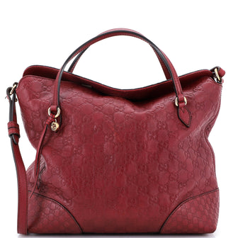 Gucci Bree Convertible Top Handle Bag Guccissima Leather Medium