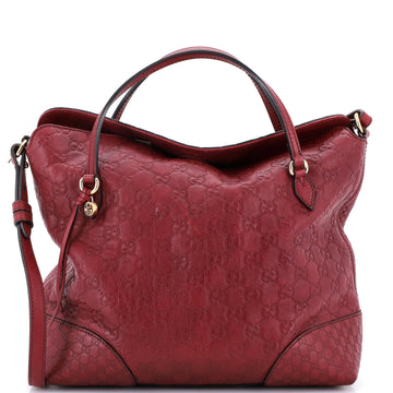 Gucci Bree Convertible Top Handle Bag Guccissima Leather Medium