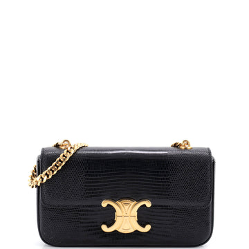 Celine Claude Chain Shoulder Bag Lizard