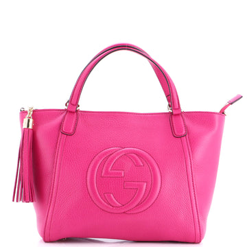 Gucci Soho Convertible Top Handle Bag Leather Small