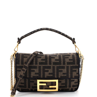Fendi Baguette NM Bag Zucca Canvas Mini
