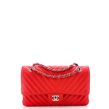 Chanel Classic Double Flap Bag Chevron Caviar Medium