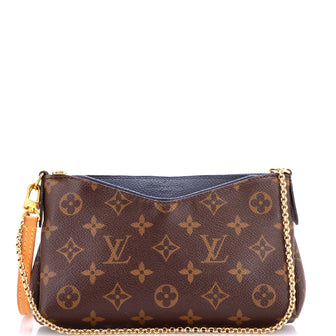 Louis Vuitton Pallas Clutch Monogram Canvas with Leather