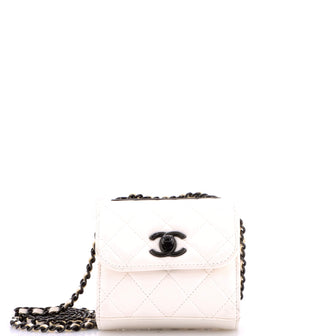 Chanel So Black Trendy CC Clutch with Chain Quilted Lambskin Small