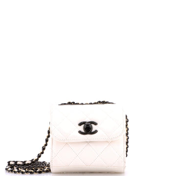 Chanel So Black Trendy CC Clutch with Chain Quilted Lambskin Small