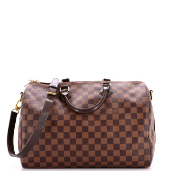 Louis Vuitton Speedy Bandouliere Bag Damier 35