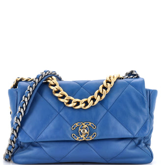 Chanel 19 Flap Bag Quilted Leather Large