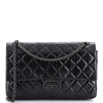 Chanel So Black Reissue 2.55 Flap Bag Quilted Aged Calfskin 226