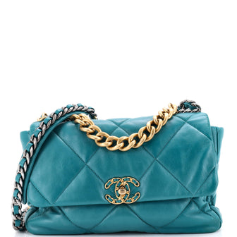 Chanel 19 Flap Bag Quilted Leather Large