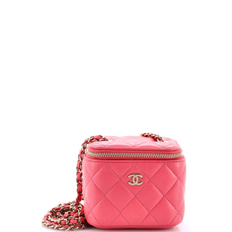 Chanel Classic Vanity Case with Chain Quilted Lambskin Mini