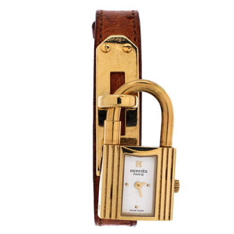 Hermes Kelly Quartz Watch Plated Metal and Leather 20