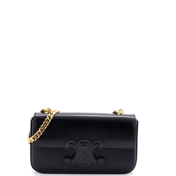 Celine Triomphe Chain Shoulder Bag Leather Small