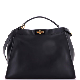 Fendi Peekaboo Bag Rigid Leather Large