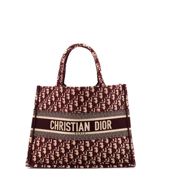 Christian Dior Book Tote Oblique Canvas Medium