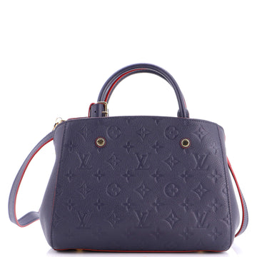 Louis Vuitton Montaigne Handbag Monogram Empreinte Leather BB