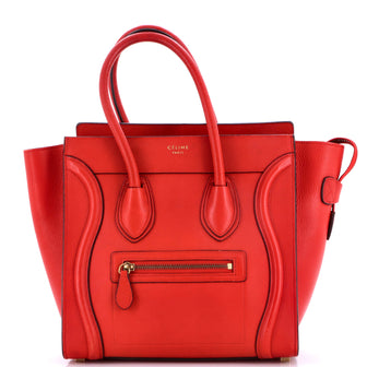 Celine Luggage Bag Grainy Leather Micro