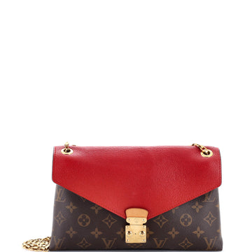 Louis Vuitton Pallas Chain Shoulder Bag Monogram Canvas and Calfskin