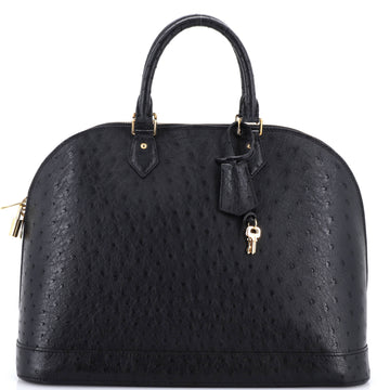 Louis Vuitton Alma Handbag Ostrich GM