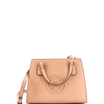 Gucci Soho Convertible Top Handle Satchel Leather Small