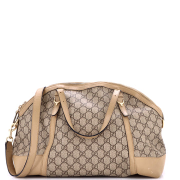 Gucci Nice Top Handle Bag GG Coated Canvas Medium