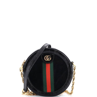 Gucci Ophidia Round Shoulder Bag Suede Mini
