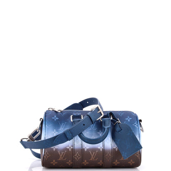 Louis Vuitton Keepall Bandouliere Bag Pigment Monogram Canvas 25