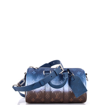 Louis Vuitton Keepall Bandouliere Bag Pigment Monogram Canvas 25