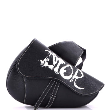 Christian Dior Peter Doig Saddle Bag Printed Leather Medium