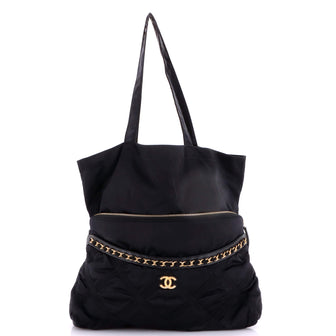 Chanel Lifestyle Foldable Tote Nylon with Grosgrain