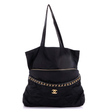 Chanel Lifestyle Foldable Tote Nylon with Grosgrain