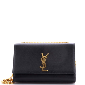 Saint Laurent Classic Monogram Crossbody Bag Grainy Leather Medium