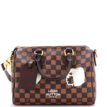 Louis Vuitton Speedy Bandouliere Bag Damier Phriendship Canvas 25