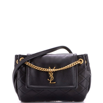 Saint Laurent Nolita Satchel Quilted Leather Mini