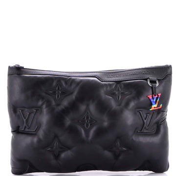 Louis Vuitton A4 Pouch Monogram Puffer Lambskin