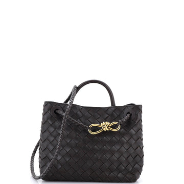 Bottega Veneta Andiamo Top Handle Bag Intrecciato Nappa Small