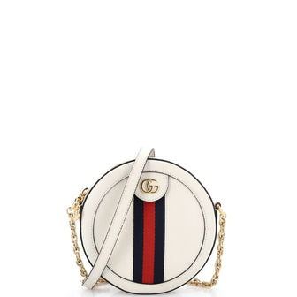 Gucci Ophidia Round Shoulder Bag Leather Mini