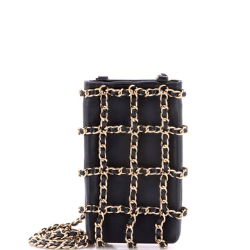 Chanel Tech Me Out Clutch With Chain Lambskin