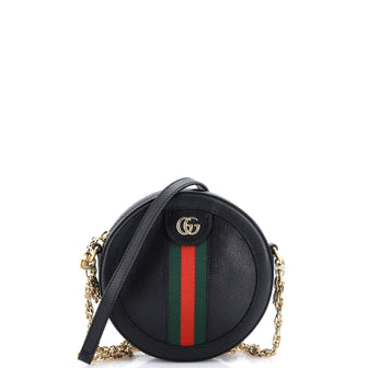 Gucci Ophidia Round Shoulder Bag Leather Mini