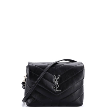 Saint Laurent Loulou Shoulder Bag Matelasse Chevron Leather Toy