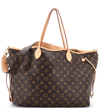 Louis Vuitton Neverfull Bandouliere Inside Out Monogram Canvas and Stamped canvas GM