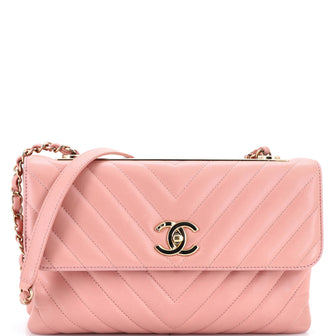 Chanel Trendy CC Flap Bag Chevron Lambskin Medium
