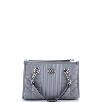 Gucci GG Marmont Aria Chain Shopping Tote Mixed Matelasse Leather Small