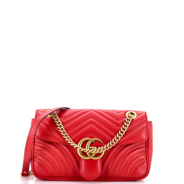Gucci GG Marmont Flap Bag Matelasse Leather Medium