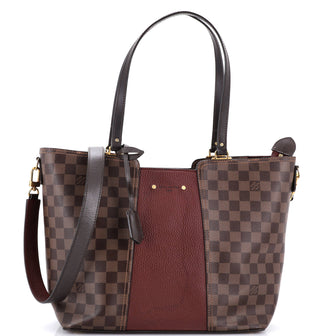 Louis Vuitton Jersey Handbag Damier with Leather