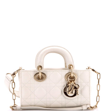 Christian Dior Lady D-Joy Bag Cannage Quilt Lambskin Micro