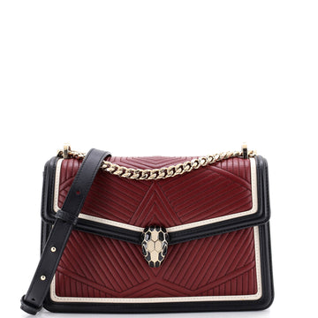 Bvlgari Serpenti Forever Shoulder Bag Quilted Leather Small