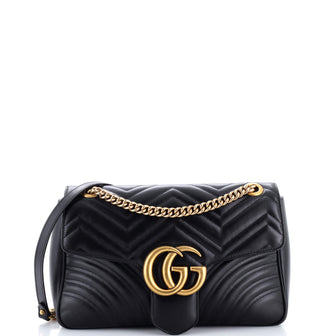 Gucci GG Marmont Flap Bag Matelasse Leather Medium