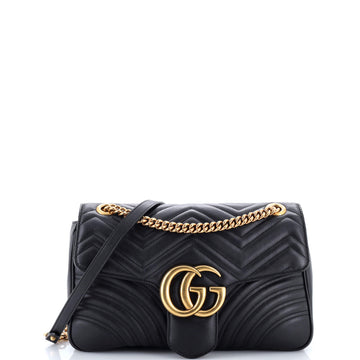 Gucci GG Marmont Flap Bag Matelasse Leather Medium