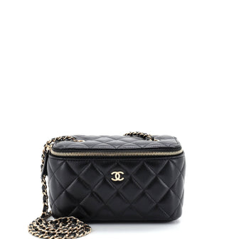 Chanel Classic Vanity Case with Chain Quilted Lambskin Small