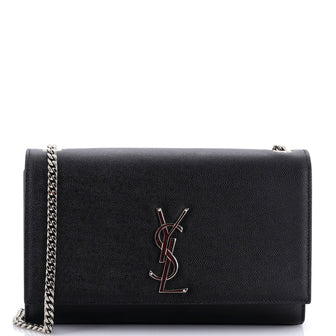 Saint Laurent Classic Monogram Crossbody Bag Grainy Leather Medium